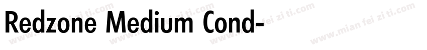 Redzone Medium Cond字体转换